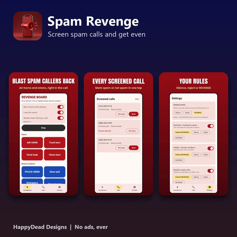 Spam Revenge screenshots
