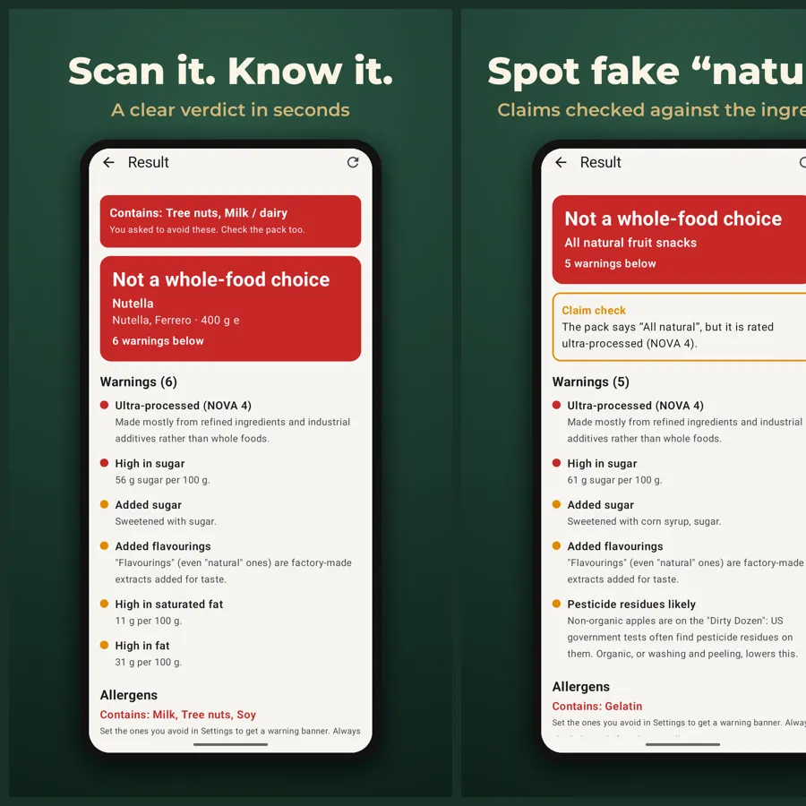 Safe Food screenshots